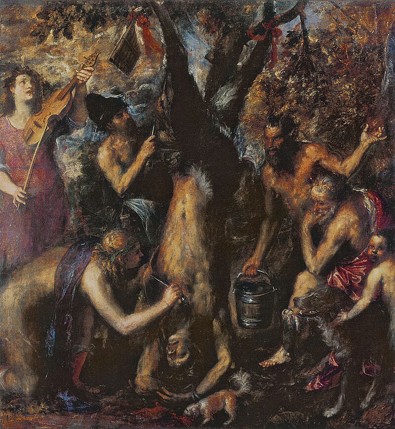 Flaying of Marsyas av Titian