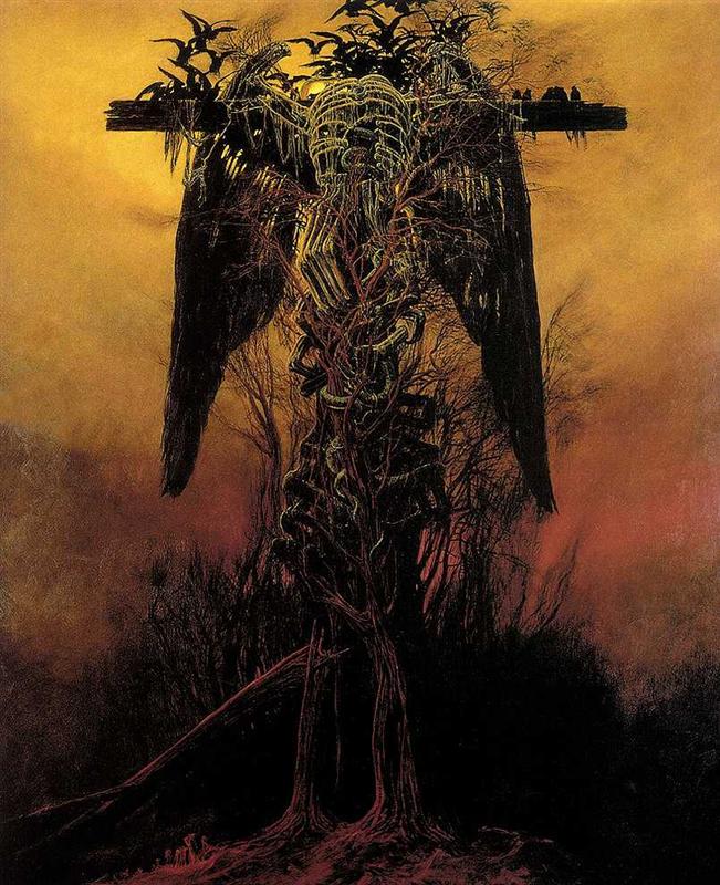 Untitled av Zdzisław Beksiński